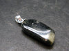 Phenakite Phenacite Tumbled Silver Pendant from Russia - 1.0" - 1.93 Grams