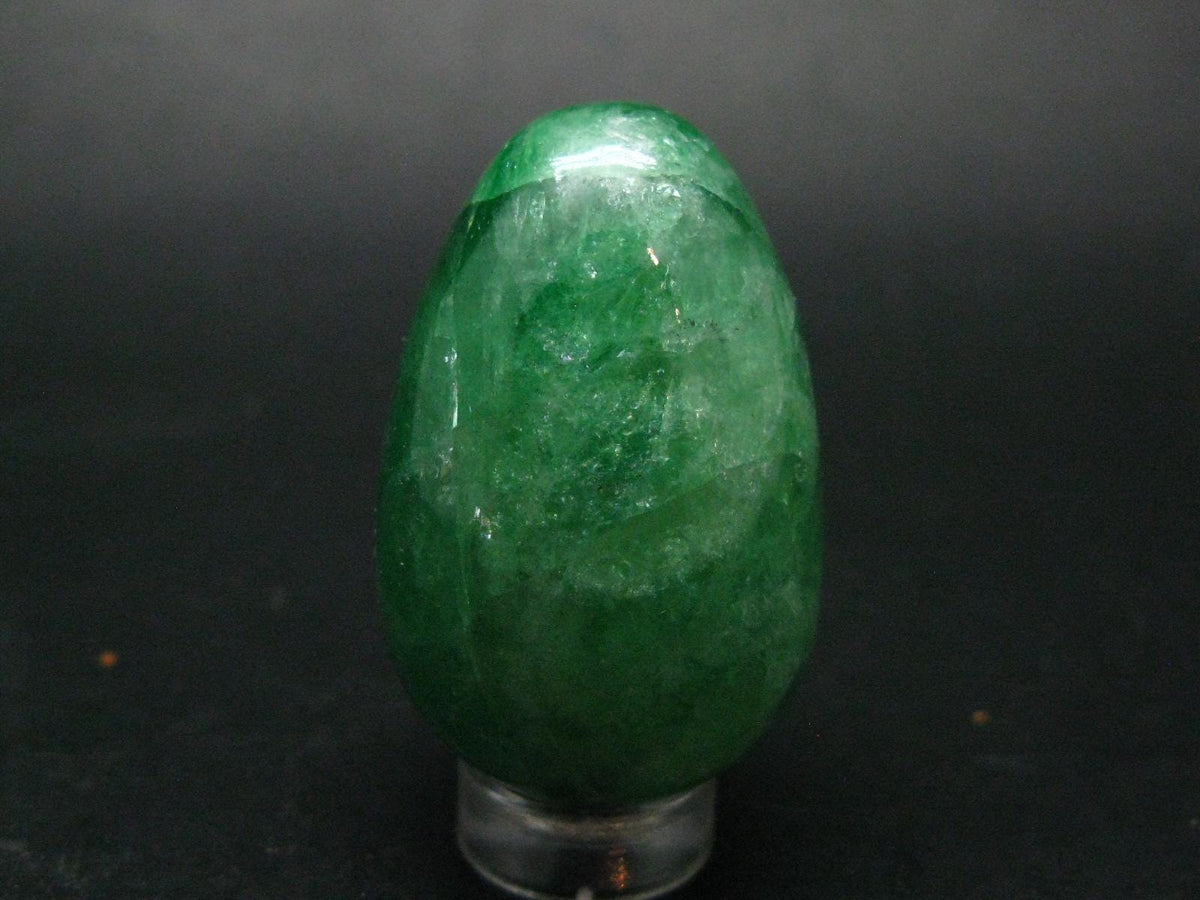 Gem Tsavorite Garnet Egg From Tanzania - 54.22 Grams - 1.7"