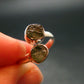 Cute Gem Moldavite Sterling Silver Ring From Czech Republic - Size 5 - 2.13 Grams
