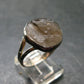 Rare Colombianite Pseudotektite Silver Ring from Colombia - Size 11 - 4.32 Grams