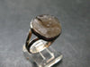 Rare Colombianite Pseudotektite Silver Ring from Colombia - Size 11 - 4.32 Grams