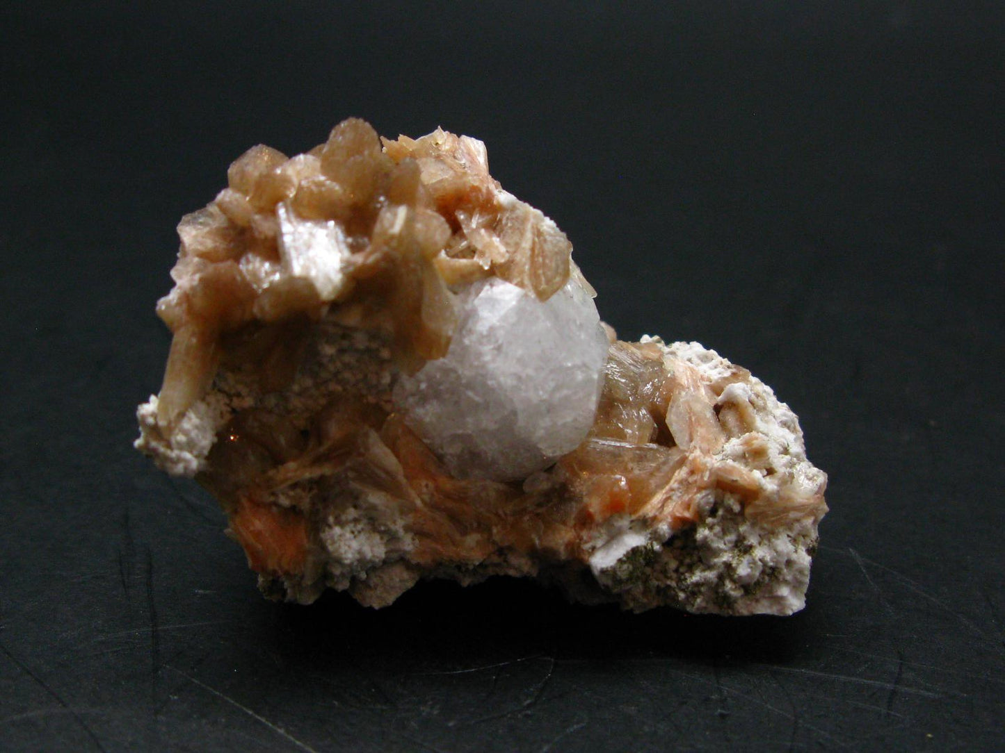 Analcime & Stilbite Cluster From Canada - 1.6" - 35.96 Grams