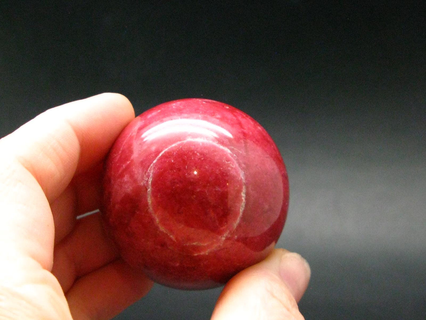 Rare Red Thulite Sphere Ball From Norway - 1.6" - 112.85 Grams