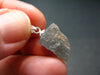 Extremely Rare Raw Gem Green Kornerupine Silver Pendant Crystal From Tanzania - 1.60 Grams - 0.8"