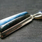 Blue Ice Glacierite Silver Pendant from Indonesia - 1.3" - 4.68 Grams