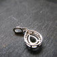 Moldavite Tektite Silver Pendant from Czech Republic - 0.8" - 1.34 Grams