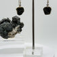 Alexandrite Drop Earrings Raw Color Change Stone Silver Dangle Earrings June Birthstone Jewelry
