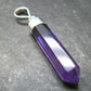 Large Genuine Rich Purple Amethyst Sterling Silver Pendant From Brazil - 1.7" - 3.27 Grams