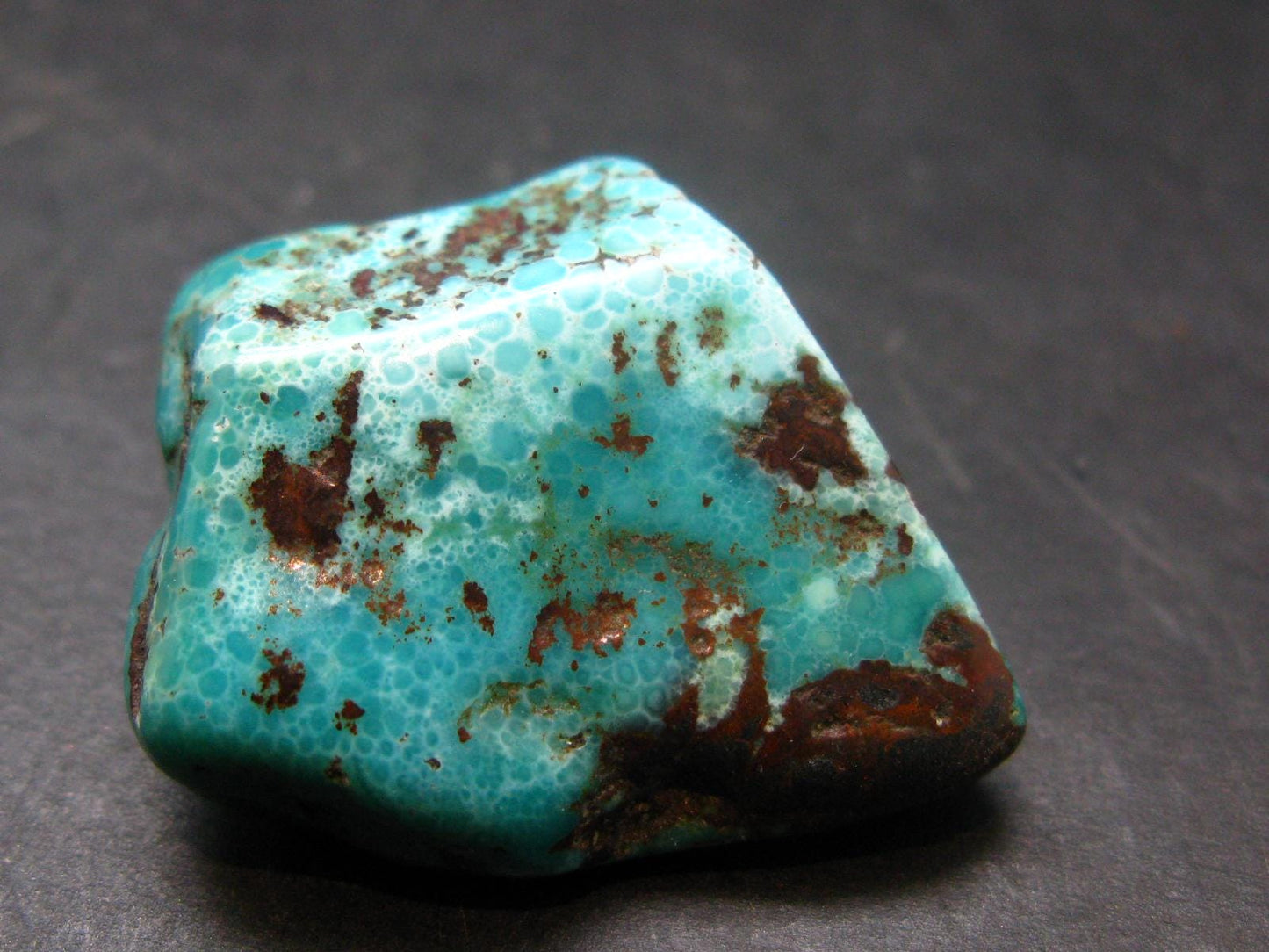 Genuine Tumbled Turquoise from Arizona, USA - 1.3" - 14.94 Grams