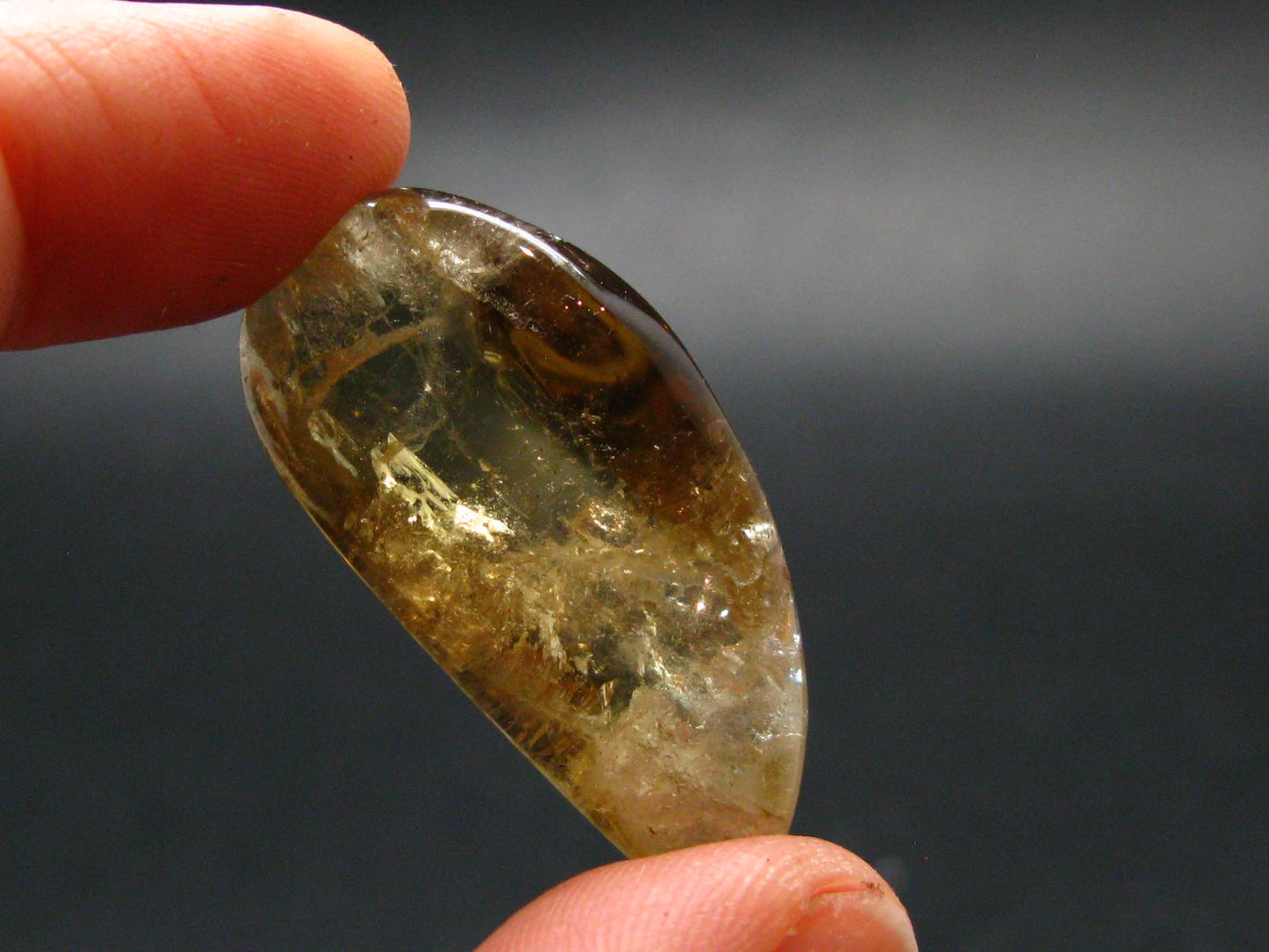 Nice Untreated Unheated Citrine Tumbled Stone from Zambia - 52.10 Carats - 1.4"