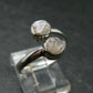 Very Rare White Cryolite 925 Silver Ring from Greenland - Size 9 - 2.47 Grams