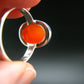 Gem from A Poem by Goethe!! Orange - Red Carnelian Sterling Silver Ring - 5.05 Grams - Size 9.5