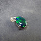Rare Black Opal Sterling Silver Pendant from Australia - 0.7" - 1.29 Grams