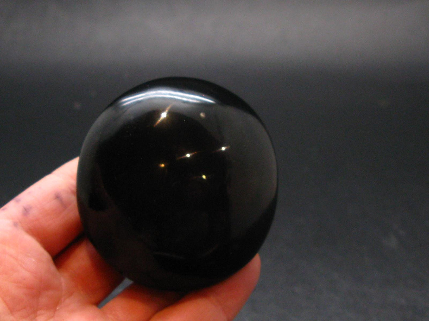 Black Obsidian Polished Stone From Mexico - 2.2"