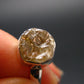 Green Herderite Silver Ring From Brazil - 2.05 Grams - Size 6