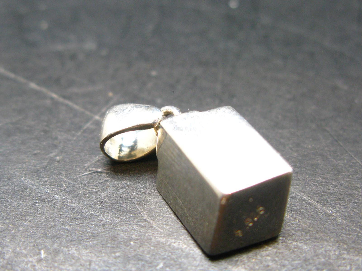 Rhodochrosite Sterling Silver Pendant From Alma Colorado - 0.7" - 2.10 Grams