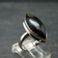 Real!! Very Rare Nuumite Nuummite Sterling Silver Ring from Greenland - 4.6 Grams - Size 5