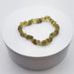 Natural Chrysoberyl Chip Bracelet, Raw Crystal Gemstone Stretch Jewelry