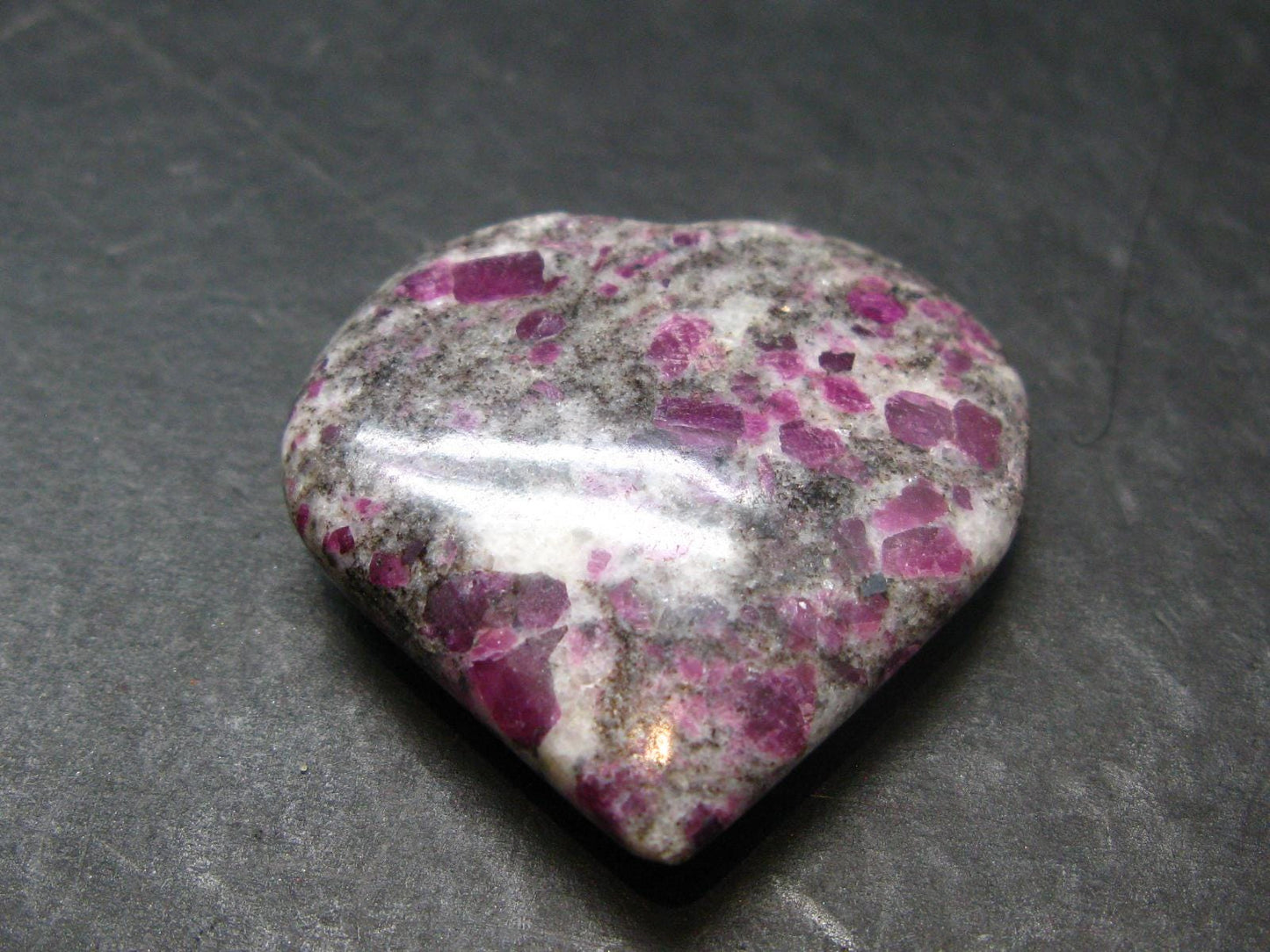 Ruby Heart From India - 1.3"