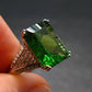 Helenite Gaia Stone Gem Sterling Silver Ring From Washington - Size 9 - 7.0 Carats