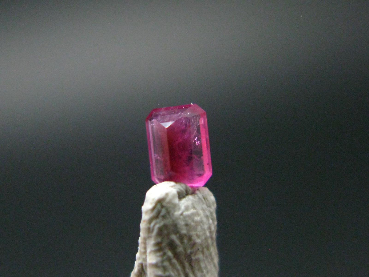 Beautiful Rare Gem Bixbite Red Beryl Emerald Cut Stone From Utah USA - 0.11 Carats - 3.1x2.3mm