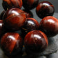 Bulls Eye (Red Tiger Eye) Genuine Bracelet ~ 7.5 Inches ~ 20mm Beads