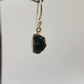 Grandidierite Earrings Blue Green Gemstone Dangle Earrings Raw Stone Silver Jewelry Gift