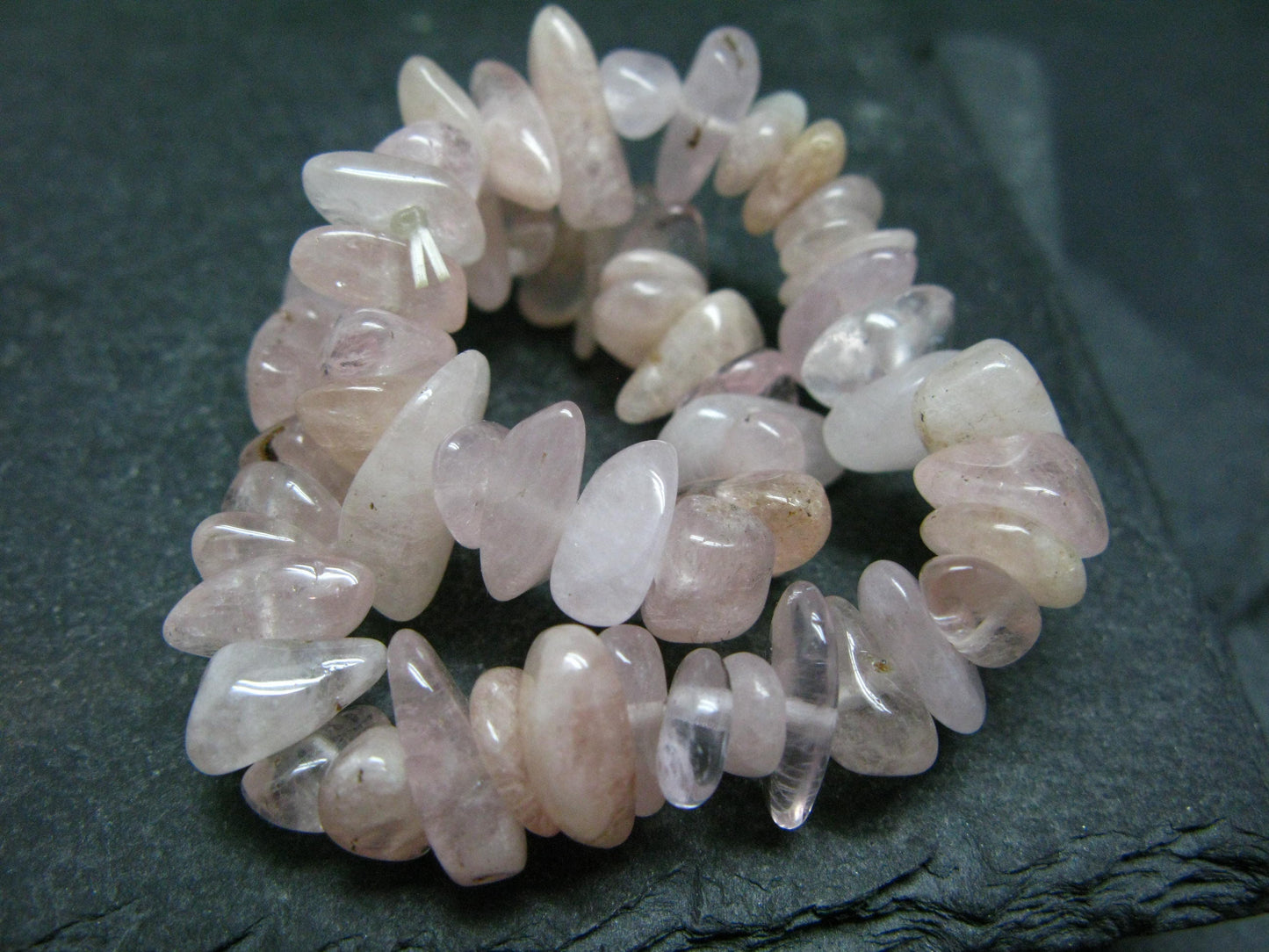 Morganite Genuine Bracelet ~ 7 Inches ~ 10mm Tumbled Beads