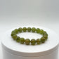 Natural Peridot Bead Bracelet | August Birthstone Jewelry