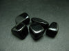 Lot of 5 tumbled glassy black Obsidian from Mexico