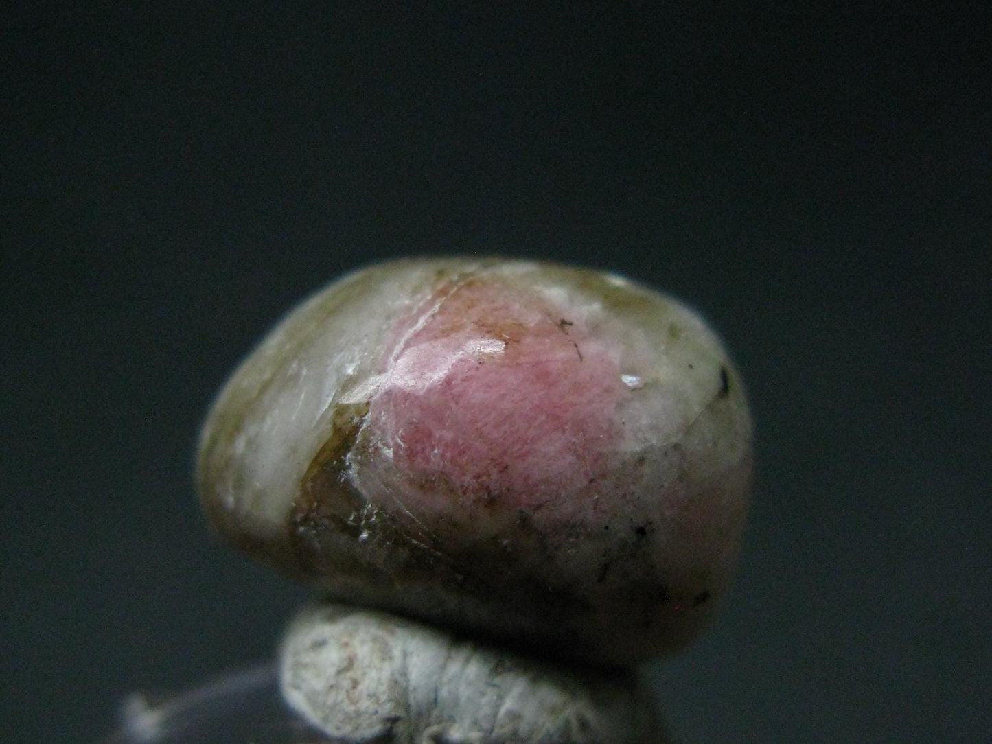 Rare Pink Tugtupite Tumbled Piece From Greenland - 17.35 Carats - 0.7"