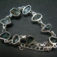 Lazulite Silver Bracelet From Pakistan - 7" - 14.8 Grams