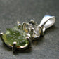 Moldavite & Herkimer Diamond Silver Pendant - 1.0" - 2.09 Grams