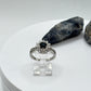 Blue Sapphire Halo Ring: Sterling Silver September Birthstone, Size 6