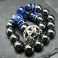 Hematite & Sodalite Genuine Bracelet ~ 7 Inches ~ 8mm Round Beads