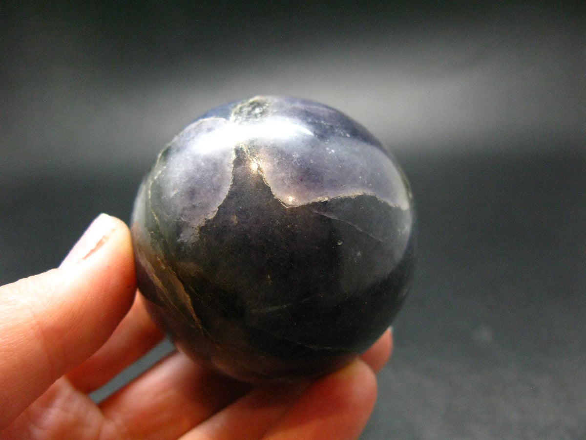 Rare Iolite Cordierite Sphere from Tanzania - 205 Grams - 2.1"