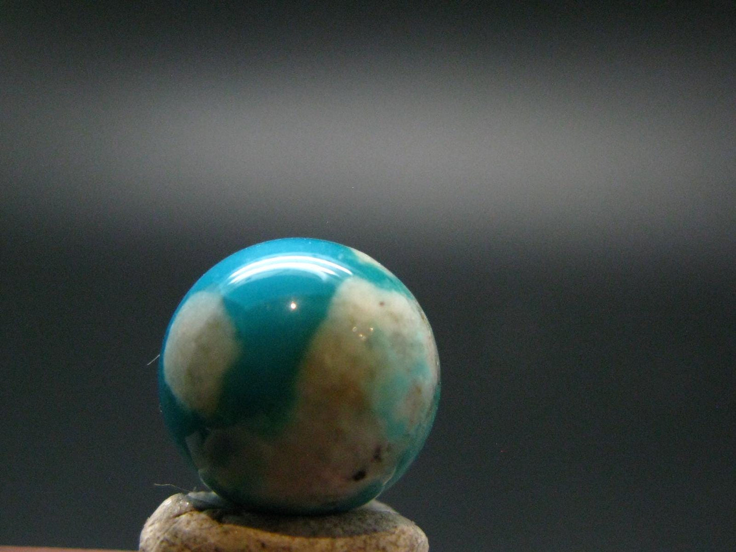 Genuine Turquoise Ball Sphere From USA - 0.4" - 1.55 Grams
