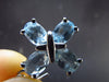 Faceted Natural Sky Blue Topaz Dangle 925 Silver Earrings from Brazil - 1.2" - 4.23 Grams