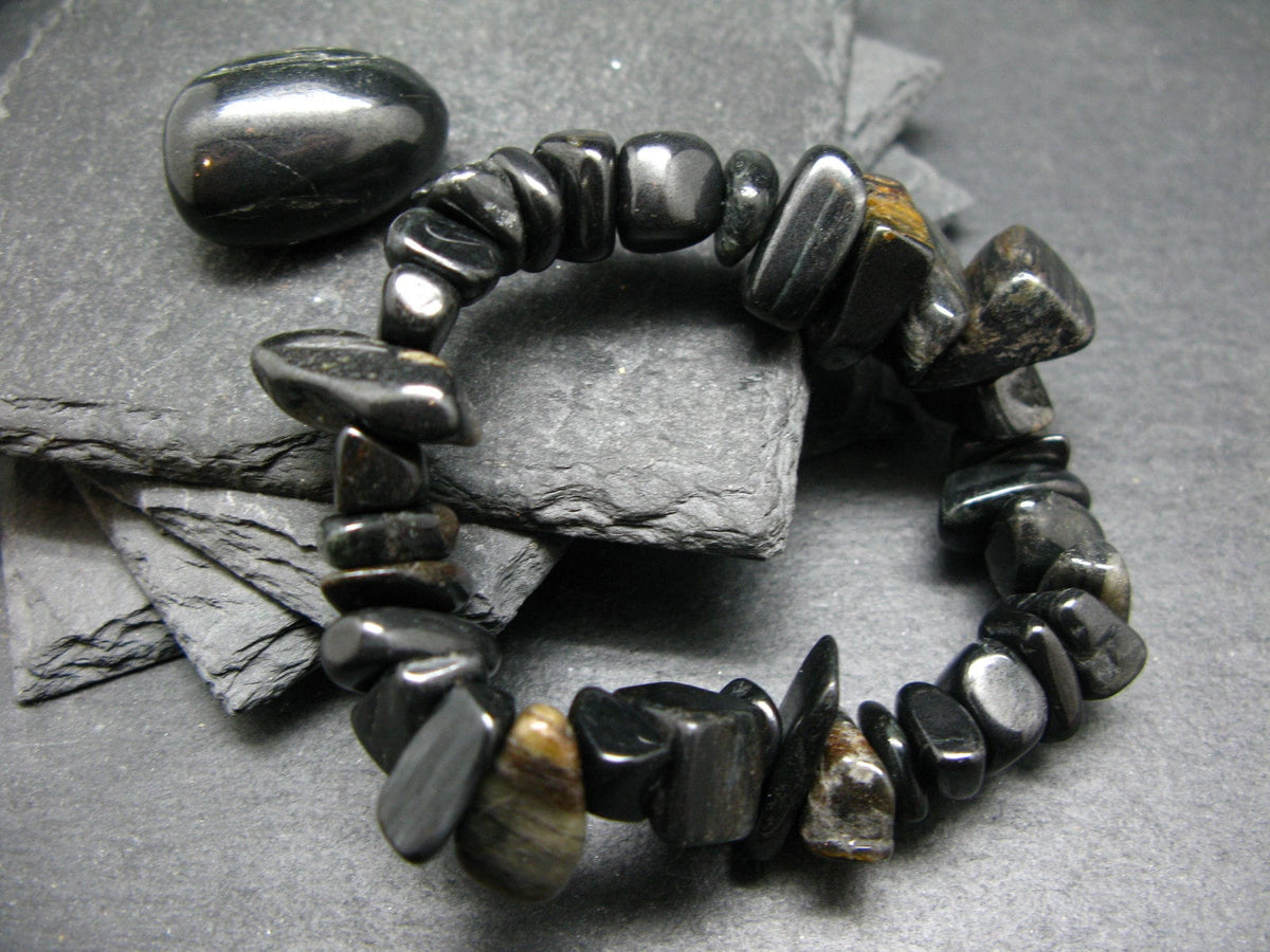 ISUA Stone Rock Genuine Bracelet from Greenland ~ 7 Inches ~ 15mm Tumbled Beads