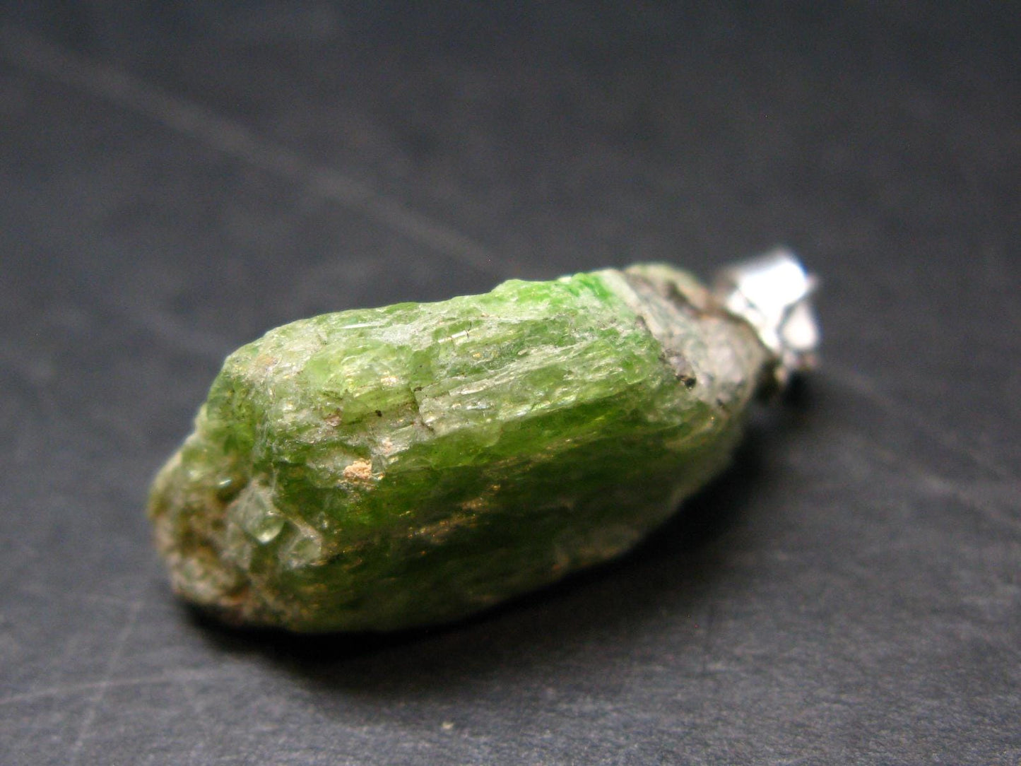 Rare Neon Tremolite Crystal Pendant from Tanzania - 1.0" - 14.40 Carats