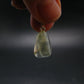 Gem Libyan Desert Glass Tektite Pendant Sterling Silver from Libya - 1.0" - 2.3 Grams