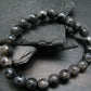 Larvakite Genuine Bracelet ~ 7 Inches ~ 8mm Round Beads