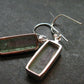 Watermelon Tourmaline Sterling Silver Earrings from Brazil - 1.4" - 4.44 Grams