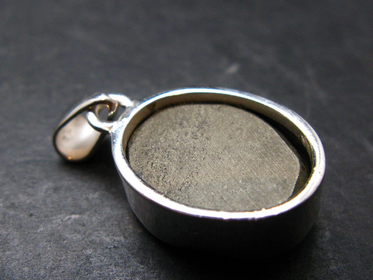 Pyrite Silver Pendant From Peru - 8.13 Grams - 1.2"