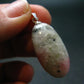 Rare Pink Tugtupite Sterling Silver Pendant From Greenland - 1.3" - 4.36 Grams