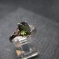 Moldavite Sterling Silver Ring From Czech Republic - Size 7.75 - 2.84 Grams