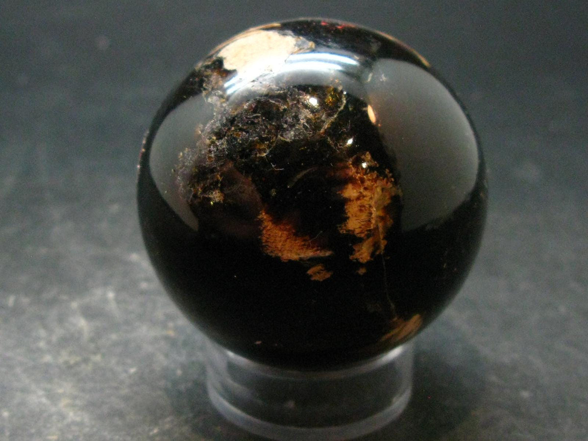 Rare Blue Amber Ball Sphere Fluorescent From Indonesia - 2.0" - 67.03 Grams
