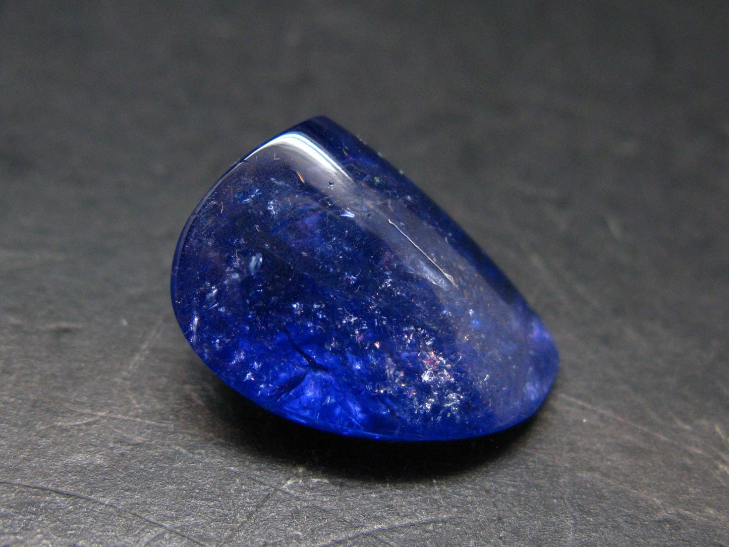 Fine Gem Tanzanite Zoisite Polished Stone From Tanzania - 24.07 Carats - 0.8"