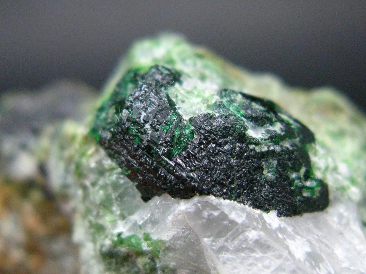 Rare Uvarovite Garnet Cluster from Finland - 33.59 Grams