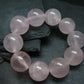 Rose Quartz Genuine Bracelet ~ 7 Inches ~ 22mm Round Beads